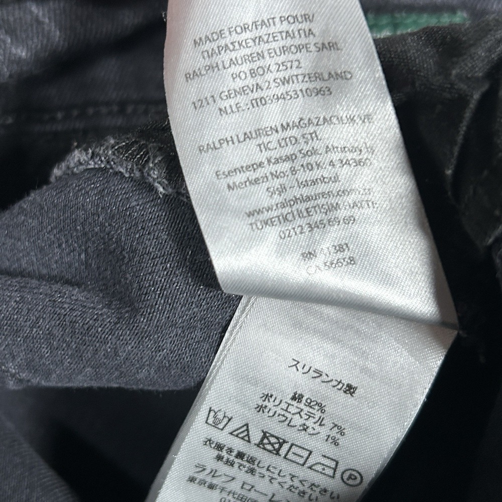 Lauren Ralph Lauren Jeans Womens Size 6 30x29 Black Classic Skinny Waxed - Picture 5 of 16